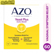 Boiron  AZO酵母菌感染雙效舒緩  60片劑 緩解酵母菌感染引起的搔癢、灼熱、異味和不適