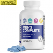 Bronson ONE 男士綜合維他命礦物質片 180 片