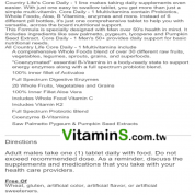 Country Life 銀髮男性綜合維他命 60片 50歲以上