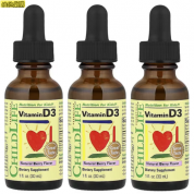 ChildLife童年時光 維他命D3滴劑,草莓味   1oz (買一送二) 有益骨骼,及免疫系統