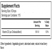 ChildLife童年時光 維他命D3滴劑,草莓味   1oz (買一送二) 有益骨骼,及免疫系統