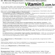 Dr. Mercola  蘇糖酸鎂，90粒  