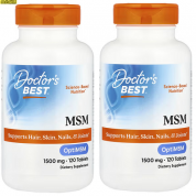 Doctor's Best 天然有機硫化物  120粒  (買一送一)  有益關節,有益腰背疼痛