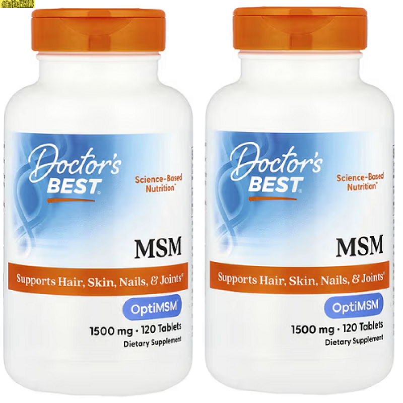 Doctor's Best 天然有機硫化物  120粒  (買一送一)  有益關節,有益腰背疼痛