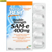 Doctor's Best 雙倍強效 SAM-e 400mg  60片腸溶片  舒緩情緒,有益神經,有益關節,有益肝臟
