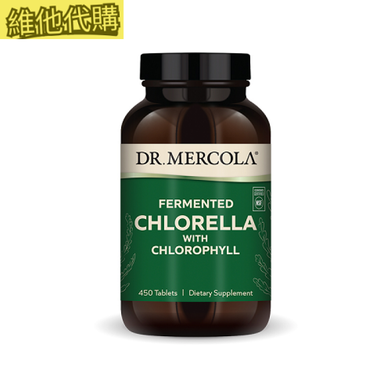 Dr. Mercola 發酵小球藻  450片 有益血糖,有益肝,有益排毒,有益血壓