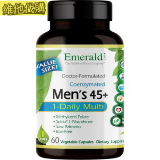 Emerald Labs  45歲男性綜合維他命  60粒素食膠囊