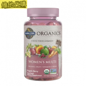 Garden of Life (生命花園) mykind  有機女性 全食物維他命素食軟糖 120顆
