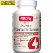 Jarrow Formulas 反式紫檀芪，50毫克，60粒素食膠囊  有益心血管和神經系統健康,提升減肥效果