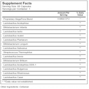 MegaFood 兒童益生菌 500億CFU  60粒膠囊 促進腸道消化酶分泌,有益過敏