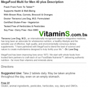 MegaFood  男性綜合維他命 40歲以上 - 60片