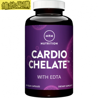 MRM Nutrition Cardio Chelate EDTA膠囊，180粒素食膠囊