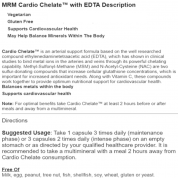 MRM Nutrition Cardio Chelate EDTA膠囊，180粒素食膠囊