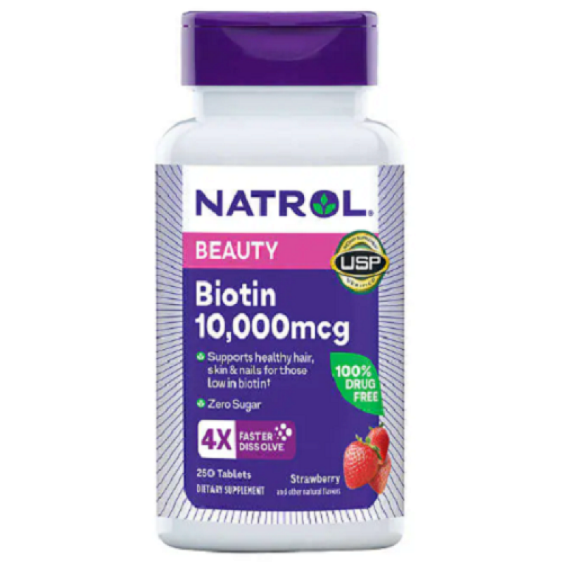 Natrol 生物素 10,000 mg 快速溶解片劑，250 片