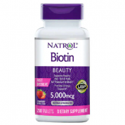 Natrol 生物素 5000 mcg，250 片快速溶片