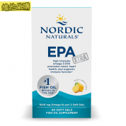 Nordic Naturals北歐天然 挪威小魚 超級EPA魚油,檸檬味60粒軟膠囊     有益動脈硬化,有益心肌梗塞
