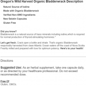 Oregon's Wild Harvest俄勒岡州的有機墨角藻- 90粒素食膠囊  有益甲狀腺,有益便秘,有益對抗肥胖
