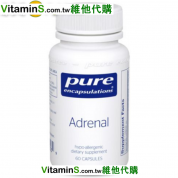 Pure Encapsulations  腎上腺 60顆純素食膠囊 抗壓力和疲勞