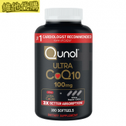 Qunol Ultra 輔酶Q10 100毫克，180粒軟膠囊