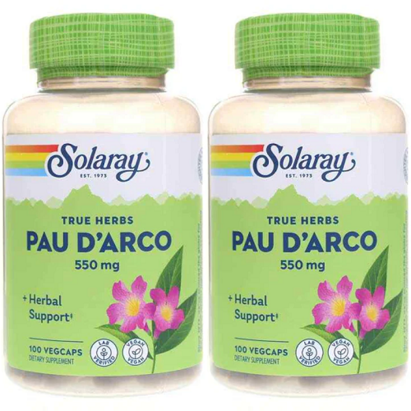 Solaray 保哥果(內樹皮,風鈴木) 550 mg 100粒素食膠囊 (買一送一) 有益關節炎,有益前列腺炎