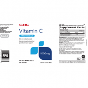 GNC健安喜 維他命C 1000 mg 180粒緩釋素食膠囊