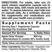 Nature's Truth  有機蘋果醋 180 顆素食膠囊  有益糖尿病,有益膽固醇