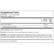 Piping Rock黑加侖子油，500毫克，90粒液體膠囊 幫助心血管,幫助眼睛,幫助皮膚, 幫助關節