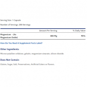Vitamin Shoppe氧化鎂 200粒膠囊 有益肌肉放鬆,有益神經過敏不安