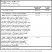 Garden of Life 生命花園 RAW 維他命D3  60粒 有益心臟,有益血液,有益前列腺,有益免疫