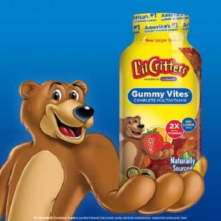 L'il Critters干貝熊兒童綜合維他命 300顆咀嚼錠