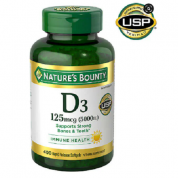 Nature's Bounty 維他命 D3 125mg  400 粒軟膠囊
