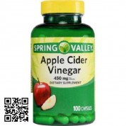 Spring Valley  蘋果醋，450毫克，100顆膠囊   有益心血管,有益減肥,抑制食慾,有益排毒