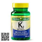 Spring Valley維生素K2  60 顆 有益心血管,有益糖尿病