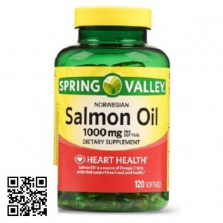 Spring Valley挪威三文魚油軟膠囊，1000毫克，120顆 護眼,護腦