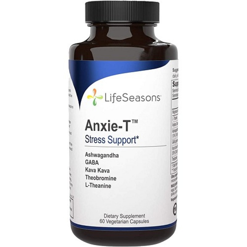 LifeSeasons，Anxie-T  健腦紓壓，60粒素食膠囊 鎮定和滋養神經系統,支持放鬆,提供幸福感