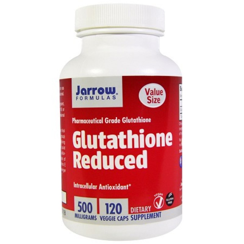 Jarrow Formulas 藥學級穀胱甘肽GSH 500 毫克 120 粒素食膠囊 抗氧化,有益細胞修復
