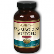Lifetime 鈣鎂鋅+維生素D 支持骨骼,肌肉和免疫健康  90粒軟膠囊