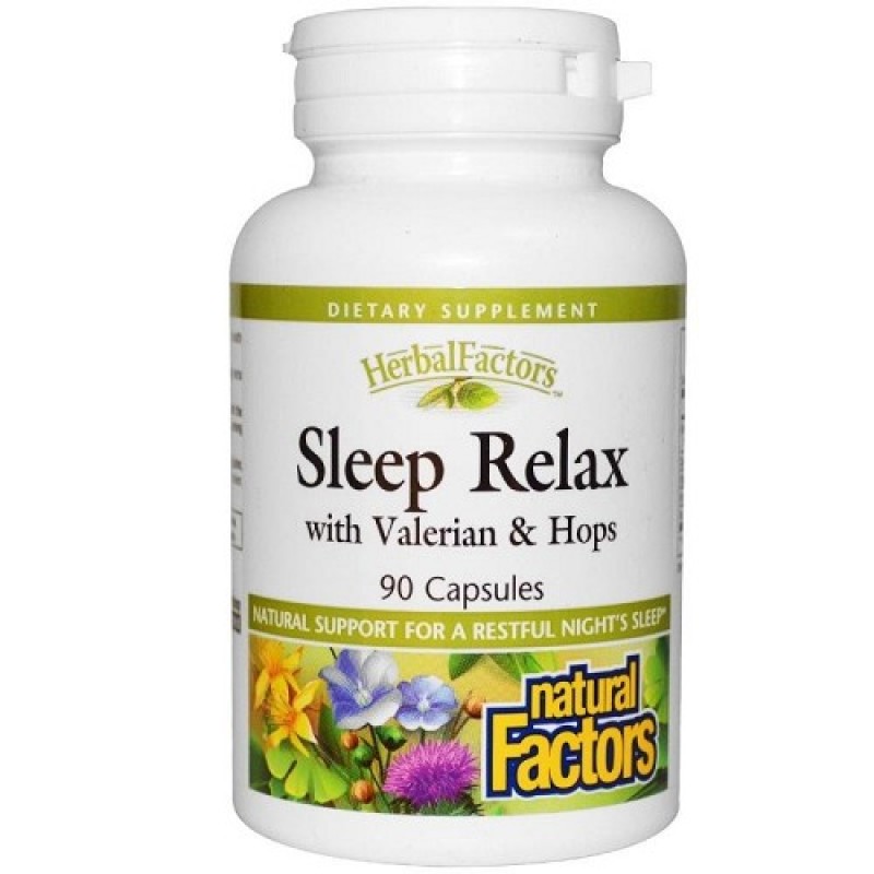 Natural Factors  纈草和啤酒花  90粒 有益放鬆神經,有益失眠