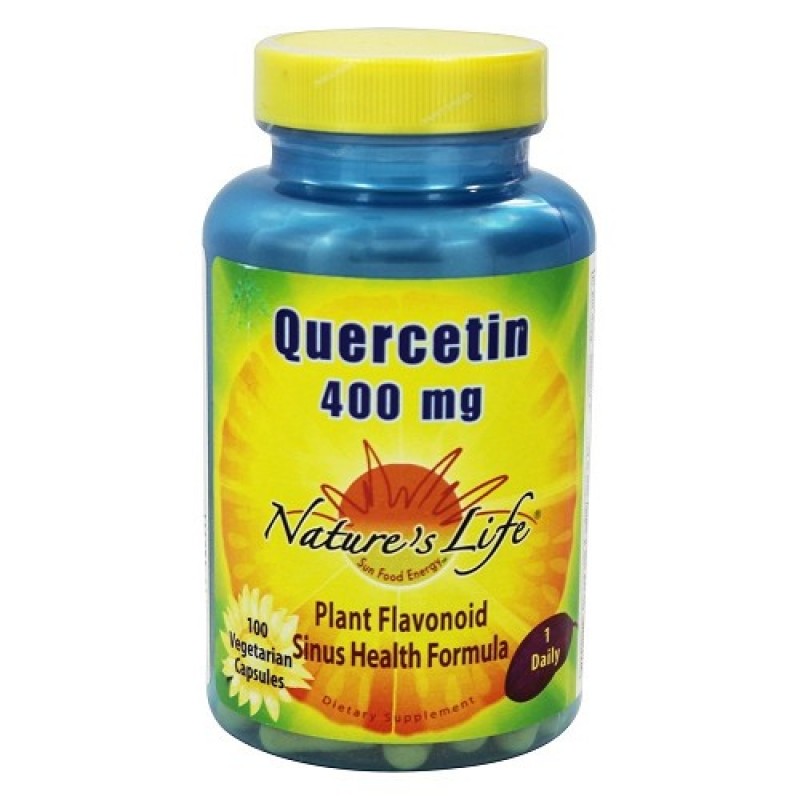 Nature's Life, 槲皮素 400mg  100粒素食膠囊 預防過敏