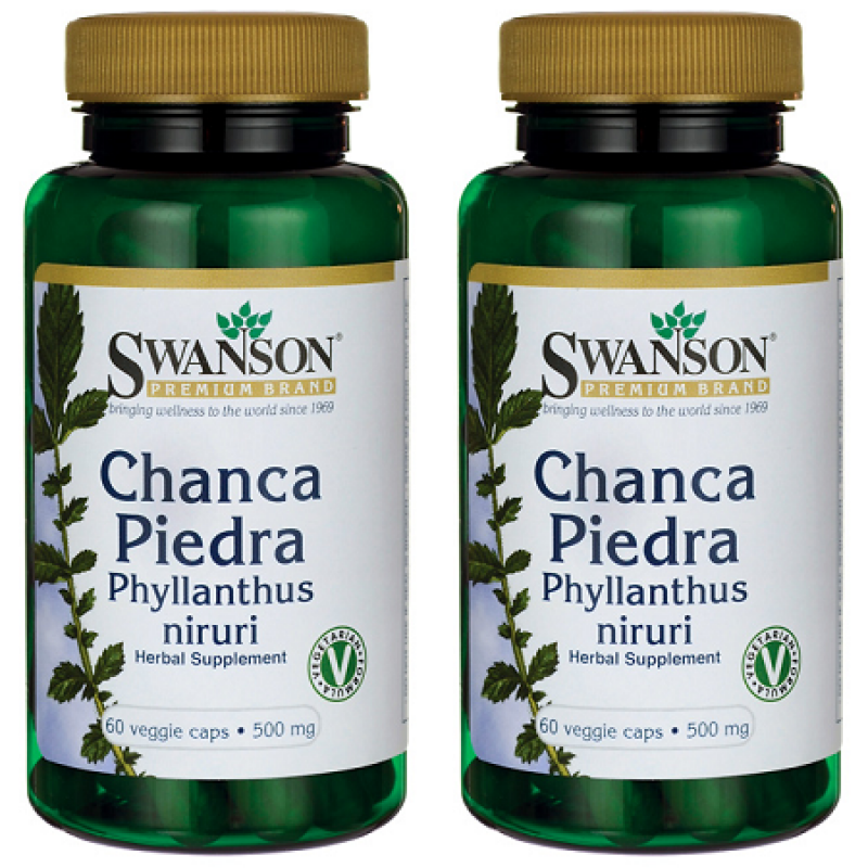 Swanson斯旺森 天然排石草(珍珠草) 60粒素食膠囊  (買一送一)共120粒  有益腎臟及肝臟健康