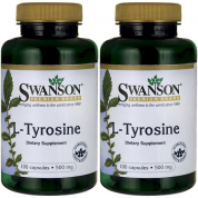 Swanson斯旺森 頂級  左旋酪氨酸   100粒膠囊 (買一送一)共200粒  有益焦慮及憂鬱