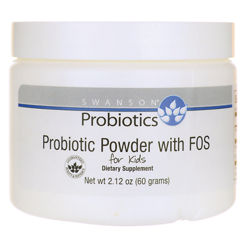 Swanson 斯旺森  Probiotics 兒童益生菌粉＋FOS   2.1 oz (60 g)  有益兒童胃腸系統和免疫