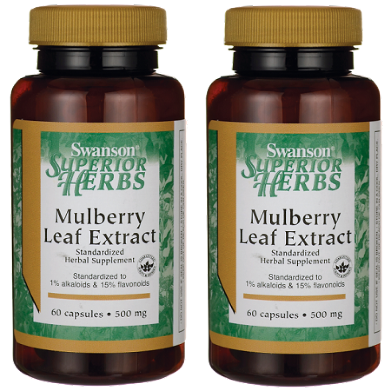 Swanson斯旺森   桑椹精華 60粒膠囊  (買一送一)共120粒  有益助眠,有益分解脂肪,有益眼睛疲勞乾澀