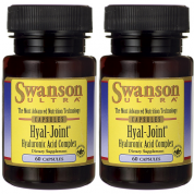 Swanson斯旺森  透明質酸複合物(玻尿酸) ​    60粒膠囊​  (買一送一)共120粒  有益骨關節炎,減少皺紋,有益膀胱炎,有益泌尿道感染