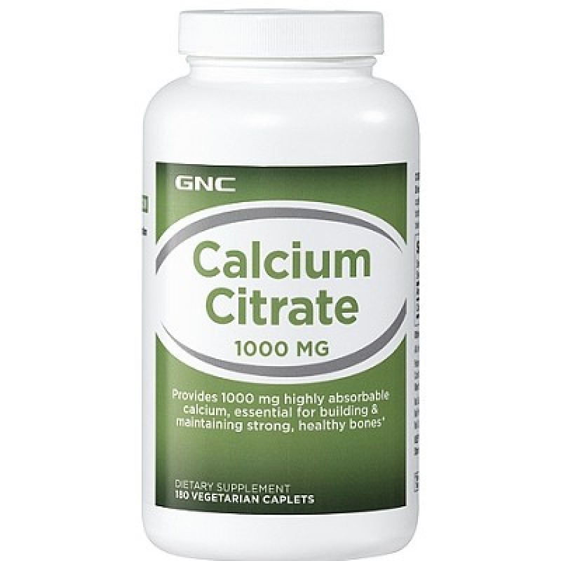 GNC健安喜 CALCIUM CITRATE 1000好消化檸檬酸鈣 180片 (素食專用) 有益骨質疏鬆