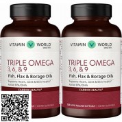 Vitamin World維他命世界  歐米茄3-6-9​  EPA及DHA 120粒軟膠囊   (買一送一) 有益心臟
